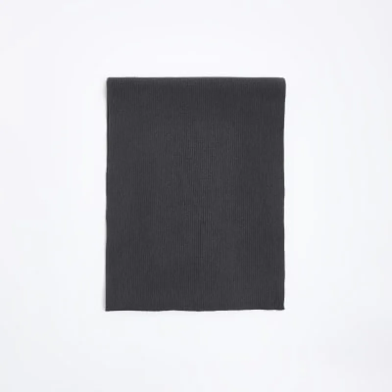 Grey knitted scarf sold by River Island