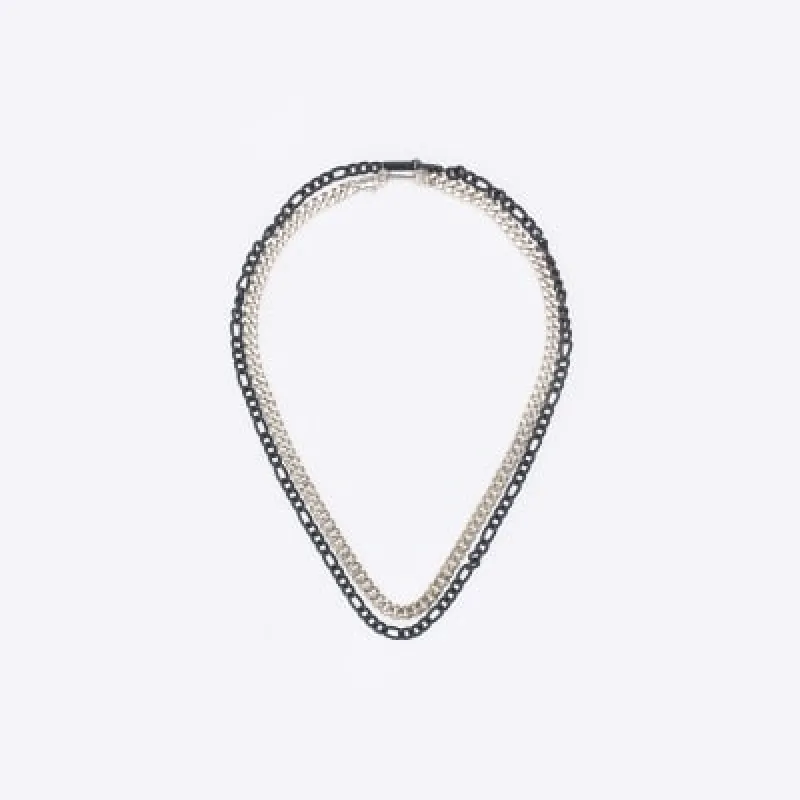 Gold colour multirow necklace made by River Island