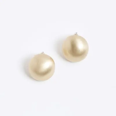 Gold Ball Stud Earrings sold by River Island