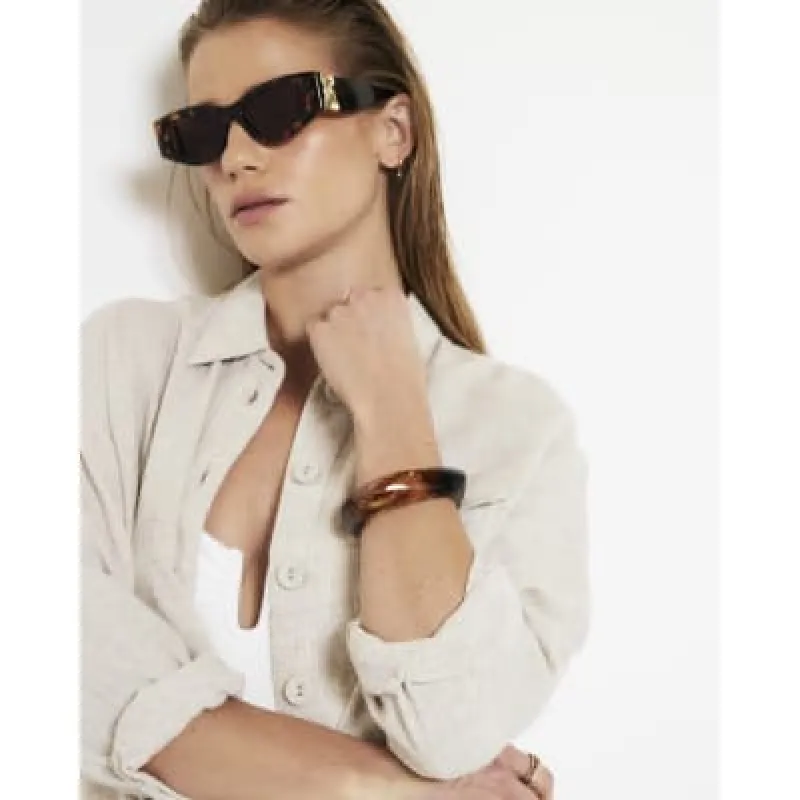 Brown Resin Bangle sold by River Island