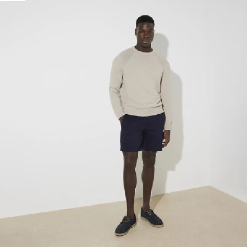 Navy leather boat shoes sold by River Island