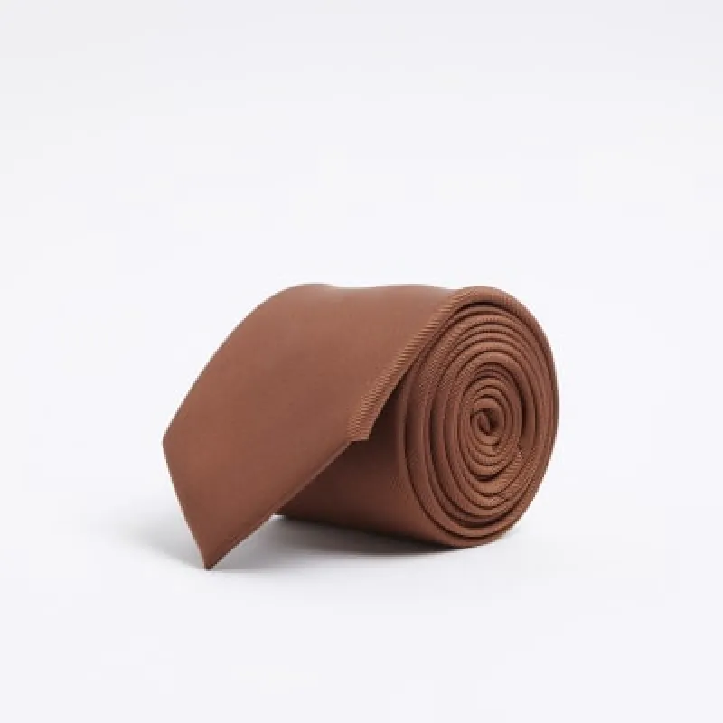 Rust twill tie sold by River Island