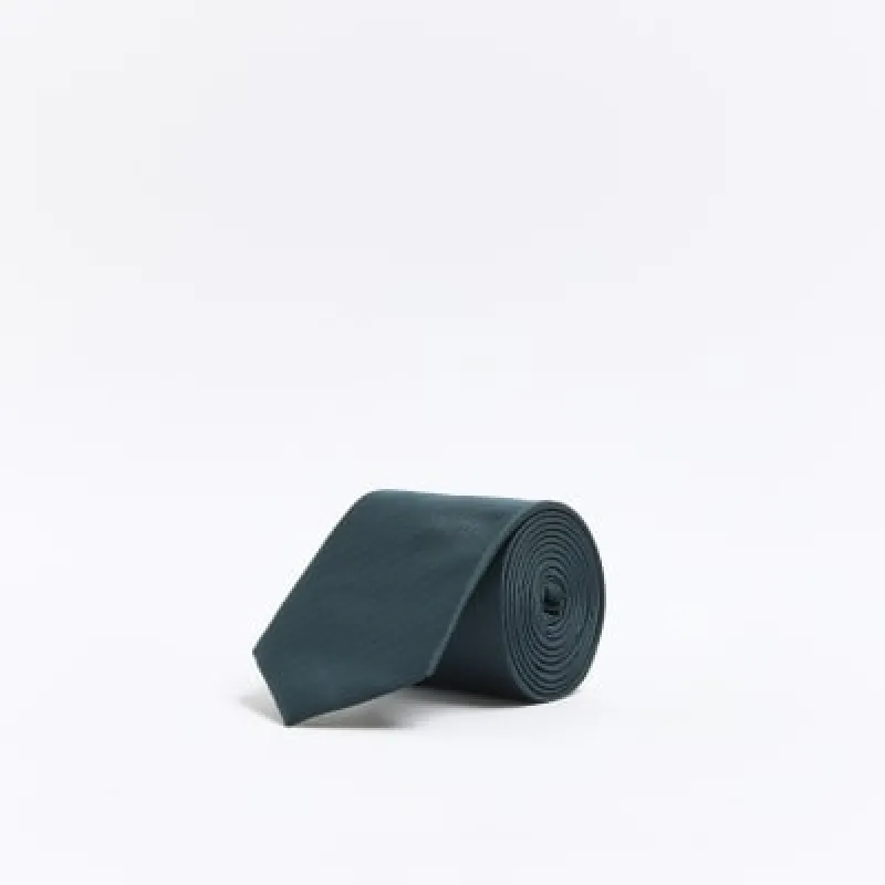 Green Herringbone Tie sold by River Island