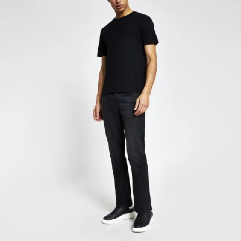 Washed black bootcut fit jeans sold by River Island