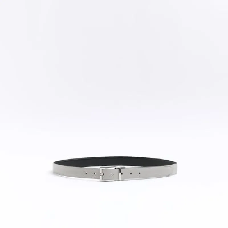 Black buckle adjustable belt sold by River Island