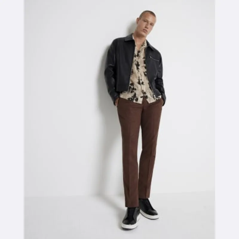 Rust Skinny Fit Suit Trousers sold by River Island