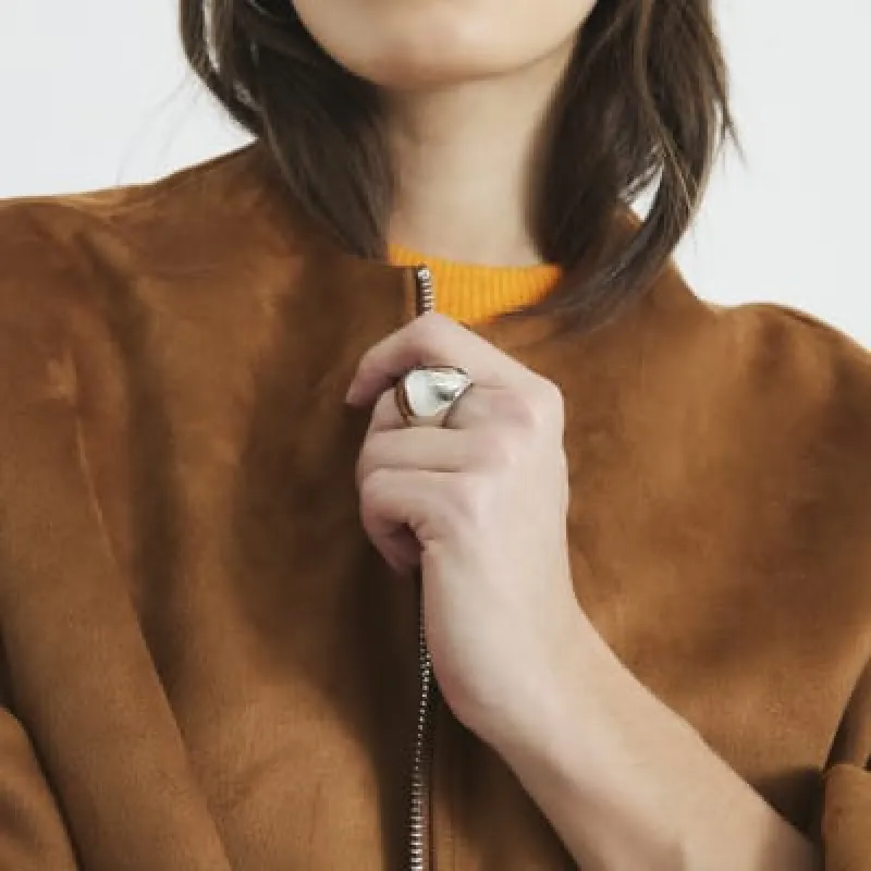 Silver Dome Ring sold by River Island