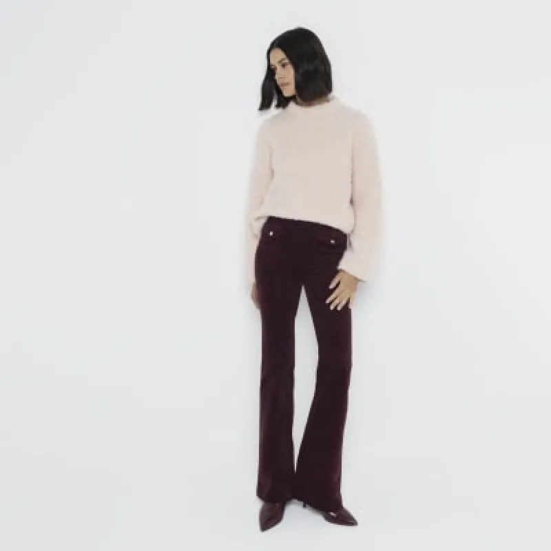 Red Corduroy Flared Jeans sold by River Island