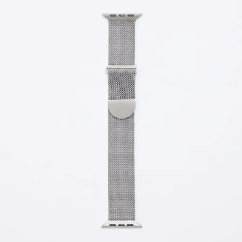 Silver Mesh Rhodium Apple Watch Strap sold by River Island