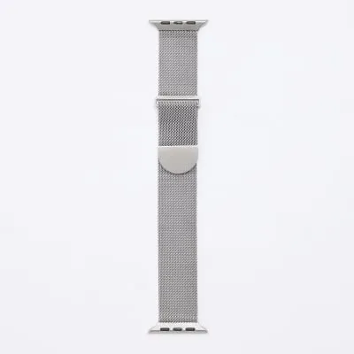 Silver Mesh Rhodium Apple Watch Strap sold by River Island