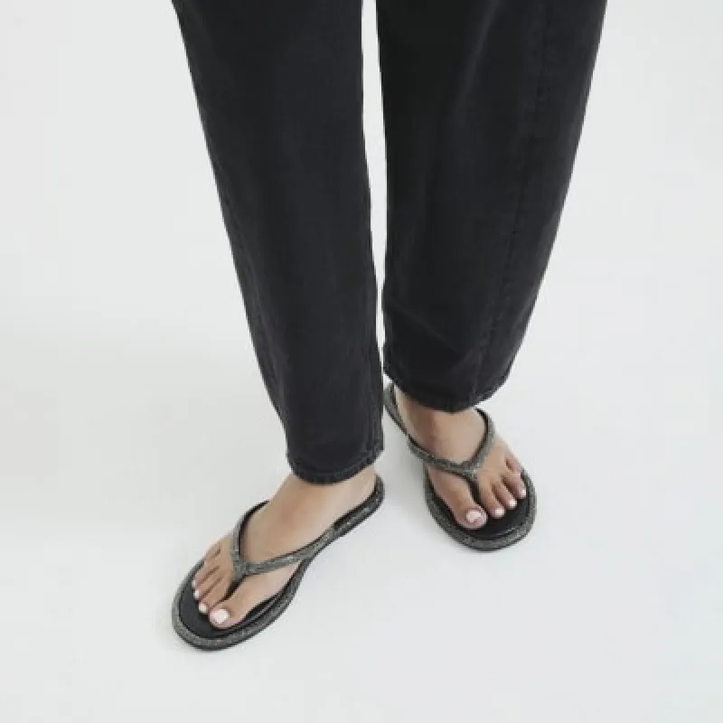 Black Leather Embellished Sandals sold by River Island