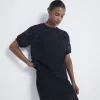 Black floral lace sleeve t-shirt sold by River Island