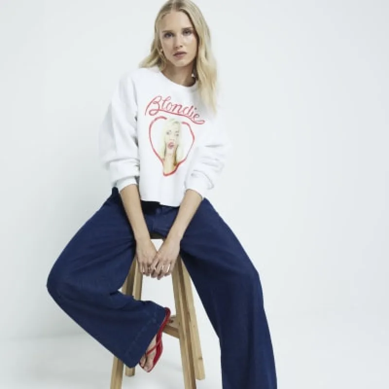 Cream Blondie Sweatshirt sold by River Island