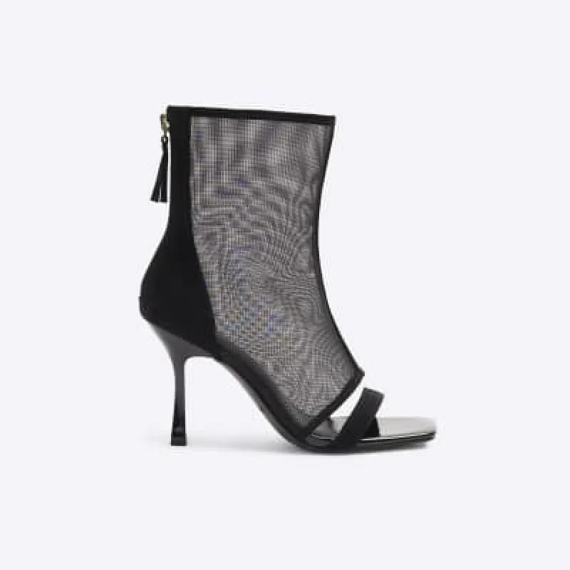 Black Mesh Shoe Boot Sandals sold by River Island