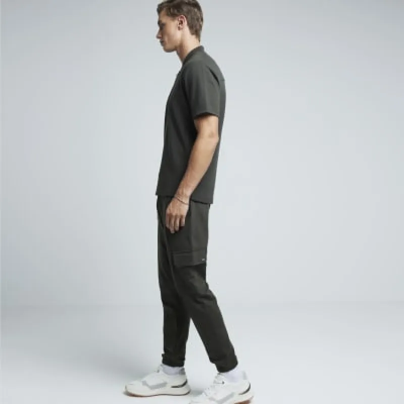Khaki Slim Fit Stretch Smart Cargo Joggers sold by River Island