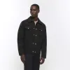 Green regular fit camo western jacket sold by River Island