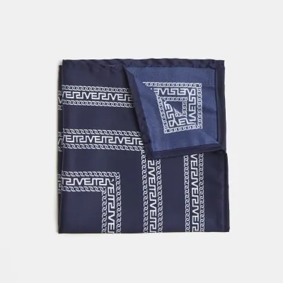 Blue RI pocket square sold by River Island
