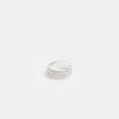 Silver Plated Crystal Ring sold by River Island