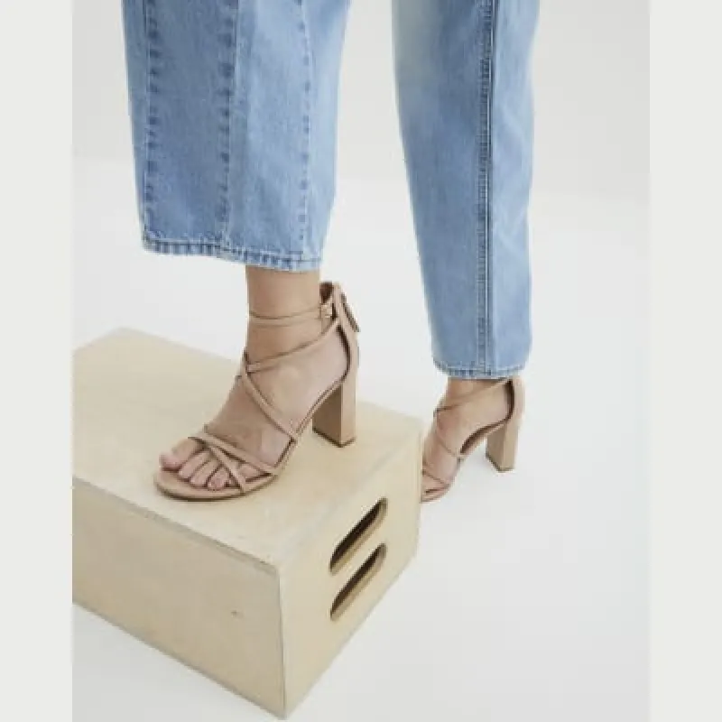 Pink Patent Strappy Heeled Sandals sold by River Island