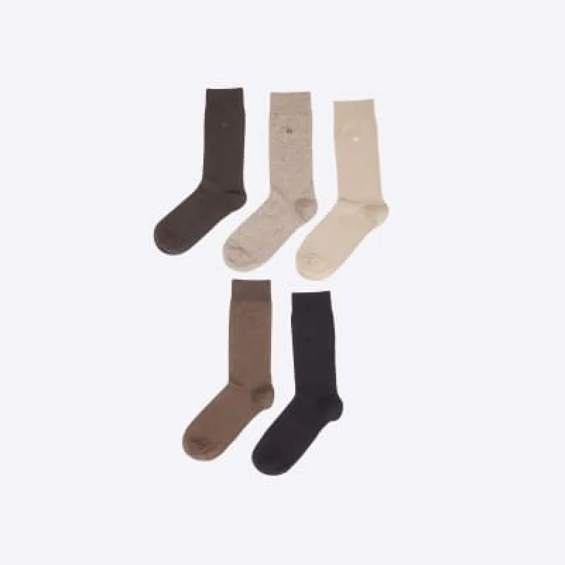 Brown 5 Pack Ankle Socks sold by River Island