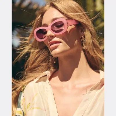 Pink Bubble Round Sunglasses sold by River Island