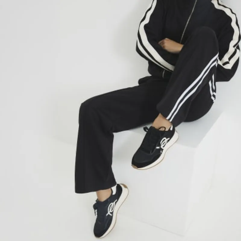 Black Mesh Trainers sold by River Island