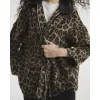 Brown Long Sleeve Leopard Jacket sold by River Island