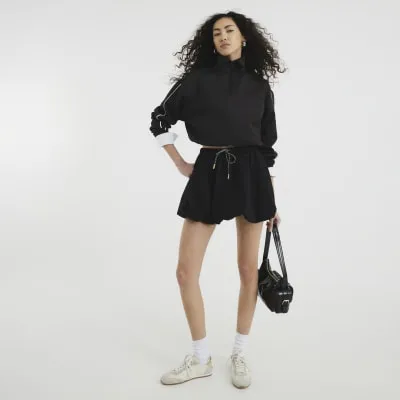 Black Bubble Hem Skirt sold by River Island