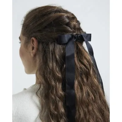 Black Bow Hair Clip sold by River Island