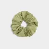 Green linen oversized scrunchie sold by River Island