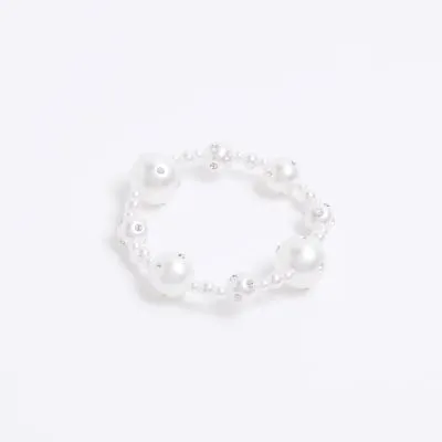 White pearl bracelet sold by River Island