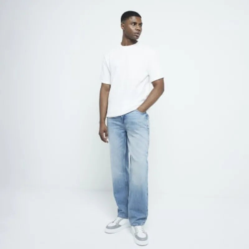Cream Regular fit Pocket T-shirt sold by River Island