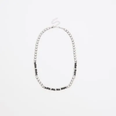 Black thread chain necklace sold by River Island