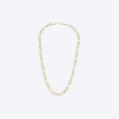 Gold chain link necklace sold by River Island