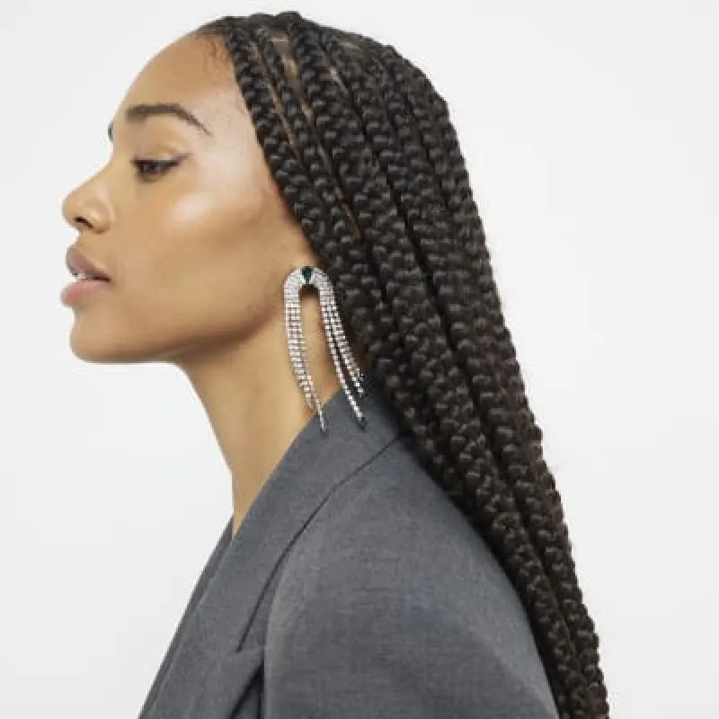 Silver Cascade Earrings sold by River Island