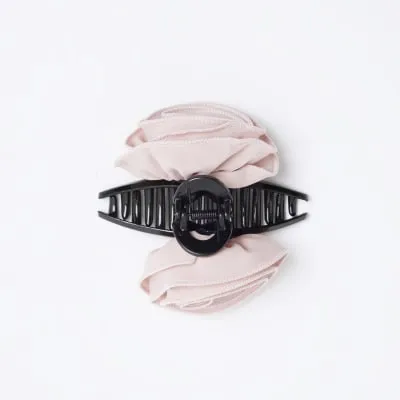 Pink Rose Claw Hair Clip sold by River Island