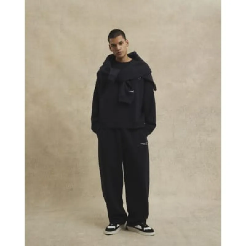 Black Wide Leg Luminis Studio Joggers sold by River Island