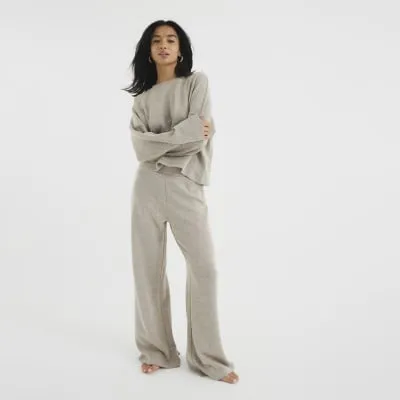 Petite Gold Wide Leg Trousers sold by River Island