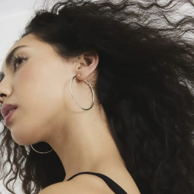 Pack of 3 Silver Mixed Hoop Earrings sold by River Island