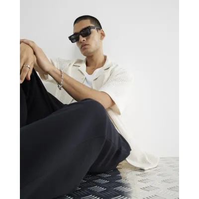 White Crochet Luminis Embroidery Shirt sold by River Island