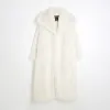 Plus Cream Faux Fur Maxi Coat sold by River Island