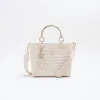 Cream quilted tote bag sold by River Island
