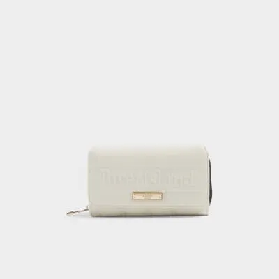 Cream embossed quilted purse sold by River Island