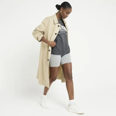 Grey High Waisted Cycling Shorts sold by River Island