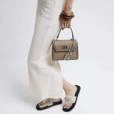 Beige cross body tote bag sold by River Island