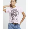 Pink Blondie Graphic T-shirt sold by River Island
