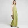 Lime green halter neck shift maxi dress sold by River Island