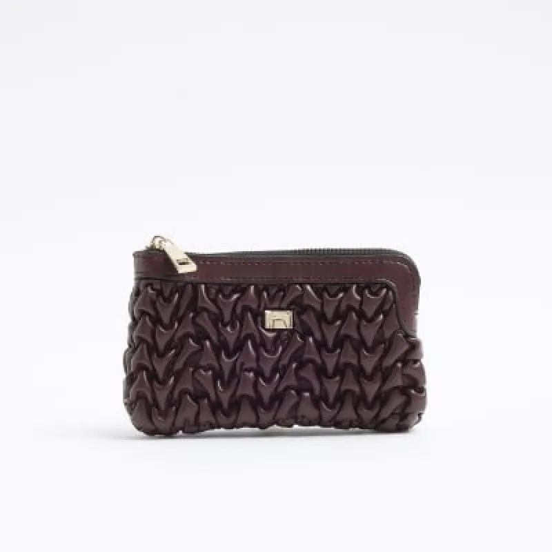 Red Scrunched Pouch Purse sold by River Island