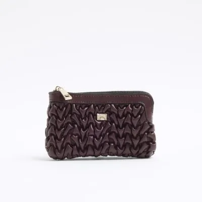 Red Scrunched Pouch Purse sold by River Island