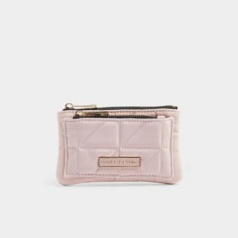 Pink soft quilted pouch purse sold by River Island